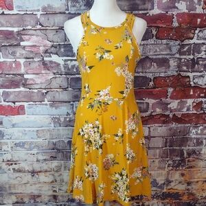 Derek Heart Floral Print Racerback Dress